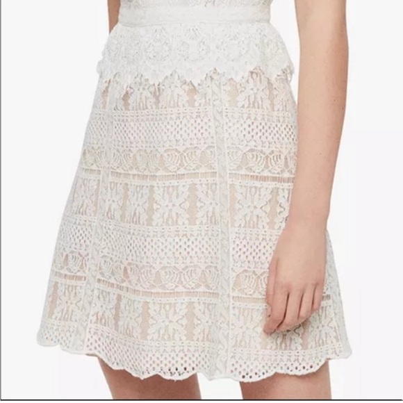 NWT ALLSAINTS Malia Lace Dress Embroidered Ivory All Saints Small Size 4 - Picture 8 of 16